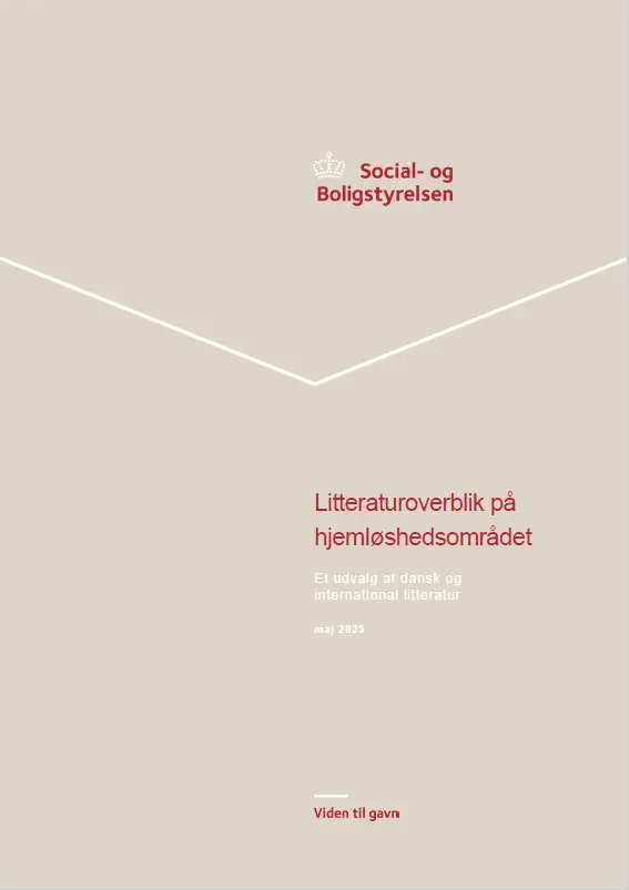 Forsiden af Litteraturoverblik på Hjemløseområdet 2025